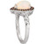 Neopolitan Opal (7/8 ct. t.w.) & Chocolate Diamond (1/5 ct. t.w.) Halo Ring in 14k White Gold