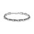 Men's Black Diamond Link Bracelet (1/2 ct. t.w.) in Sterling Silver