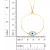 Cubic Zirconia & Enamel Evil Eye Bolo Bracelet