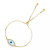 Cubic Zirconia & Enamel Evil Eye Bolo Bracelet