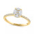 EFFY® Diamond Oval Shaped Cluster Engagement Ring (3/8 ct. t.w.) in 14k Gold