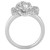 Diamond Cinderella 70th Anniversary Gardenia Flower Ring (1/5 ct. t.w.) in 14k White Gold