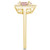 Morganite (1/2 ct. t.w.) and Diamond (1/5 ct. t.w.) Halo Ring in 14K Yellow Gold