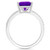 Women's Amethyst (3-1/6 ct.t.w.) and Diamond (1/10 ct.t.w.) Ring in Sterling Silver