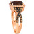 Chocolate Quartz (2 ct. t.w.) & Diamond (5/8 ct. t.w.) Halo Twist Ring in 14k Rose Gold