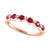 EFFY® Ruby (3/8 ct. t.w.) & Diamond (1/20 ct. t.w.) Ring in 14k Rose Gold-Plated Sterling Silver