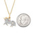 Diamond Unicorn 18" Pendant Necklace (1/10 ct. t.w.) in 10k Gold, Created for Macy's