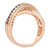 Nude Diamond™(1/2 ct. t.w.) & Chocolate Diamond®(3/4 ct. t.w.) Crossover Statement Ring in 14k Rose Gold
