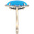 EFFY® Diamond (1/3 ct. t.w.) & Turquoise (12 x 15mm) Statement Ring In 14k Gold