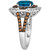 Deep Sea Blue Topaz (1-3/4 ct. t.w.) & Diamond (1-1/4 ct. t.w.) Halo Ring in 14k White Gold