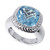 Blue Topaz Rope-Inspired Statement Ring (8-1/2 ct. t.w.) in Sterling Silver