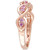 Pink Sapphire Wavy Ring (1/3 ct. t.w.) in 14k Rose Gold