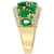 EFFY® Emerald (3-1/10 ct. t.w.) & Diamond (3/8 ct. t.w.) Statement Ring in 14k Gold