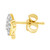 Diamond Elephant Single Stud Earring (1/10 ct. t.w.) in 14k Gold