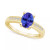 Tanzanite (1-1/4 ct. t.w.) & Diamond (1/8 ct. t.w.) Ring Set in 14k Gold