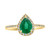 EFFY® Emerald (7/8 ct. t.w.) & Diamond (1/6 ct. t.w.) Ring in 14k Gold
