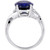 Lab-Created Sapphire (7-1/2 ct. t.w.) & Diamond Accent Statement Ring in Sterling Silver