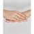 Cultured Freshwater Button Pearl (3 - 3-1/2mm) & Cubic Zirconia Double Row Ring in Sterling Silver