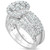 Diamond Halo Cluster Bridal Set (3 ct. t.w.) in 14k White Gold