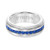 Men's Sapphire Wedding Band (1-1/2 ct. t.w.) in White Tungsten Carbide & Sterling Silver
