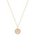 Diamond Libra Disc 18" Pendant Necklace (1/10 ct. t.w.) in 14k Gold-Plated Sterling Silver, Created for Macy's