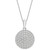 Diamond Circle Pendant Necklace (1 ct. t.w.) in 14k White Gold, 16" + 4" extender, Created for Macy's