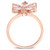 Morganite and Diamond Accent Floral Ring