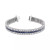 Sapphire (6 ct. t.w.) & Diamond (2 ct. t.w.) Triple Row Tennis Bracelet in Sterling Silver (Also in Emerald & Ruby)