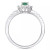 Sapphire (3/8 ct. t.w.) & Diamond (1/3 ct. t.w.) Halo Ring in Sterling Silver (Also in Ruby & Emerald)
