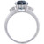 London Blue Topaz (2-3/4 ct. t.w.) & Diamond (1/10 ct. t.w.) Ring in 14k White Gold