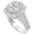 Diamond Halo Cluster Engagement Ring (3 ct. t.w.) in 14k White Gold