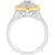 Diamond Halo Engagement Ring (1 ct. t.w.) in 14k Two-Tone Gold