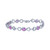 Women's Heart Link Bracelet in Sterling Silver