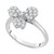 Diamond Cluster Clover Ring (1/2 ct. t.w.) in 14k White Gold, Created for Macy's