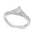 Diamond Pear Twist Engagement Ring (1/2 ct. t.w.) in 14k White, Yellow or Rose Gold