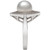 Cultured Freshwater Pearl (8mm) & Cubic Zirconia Statement Ring in Sterling Silver