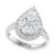 EFFY® Diamond Multi-Shape Teardrop Cluster Ring (2 ct. t.w.) in 18k White Gold