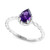 EFFY® Amethyst Pear Rope Ring (3/4 ct. t.w.) in Sterling Silver