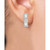 Diamond Baguette & Round Single Stud Earring (1/5 ct. t.w.) in 14k White Gold
