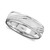 Men's 14k White Gold Ring, Flash Band (Size 6-13)