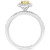 EFFY® Yellow & White Diamond Cushion Halo Bridal Set (7/8 ct. t.w.) in 18k Gold & White Gold