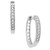 Diamond Mini Hoop Earrings in 10k White Gold (1/6 ct. t.w.)