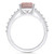 Morganite (2 Ct. T.W.) and Diamond (1/3 Ct. T.W.) Ring in 14K White Gold
