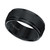 Brush Finish Edged Comfort Fit Band in Tungsten Carbide