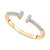 Open Bar Cuff Ring (1/10 ct. t.w.) in 14k Gold, Created for Macy's