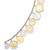 Vermeil Bracelet, Lira Coins Charm Bracelet
