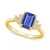 Tanzanite (1-5/8 ct. t.w.) & Diamond (1/5 ct. t.w.) Ring Set in 14k Gold