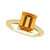 Citrine (3-1/7 ct. t.w.) and Diamond (1/4 ct. t.w.) Ring in 14K Yellow Gold
