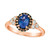 Blueberry Tanzanite (5/8 ct. t.w.) & Diamond (3/8 ct. t.w.) in 14k Rose Gold