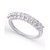 Diamond 1/10 ct. t.w. Miracle Plate Band Ring in Sterling Silver
